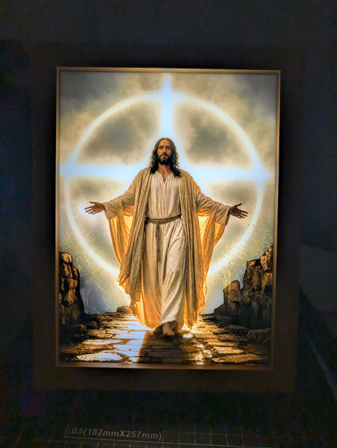Jesus Illuminated Light Box
