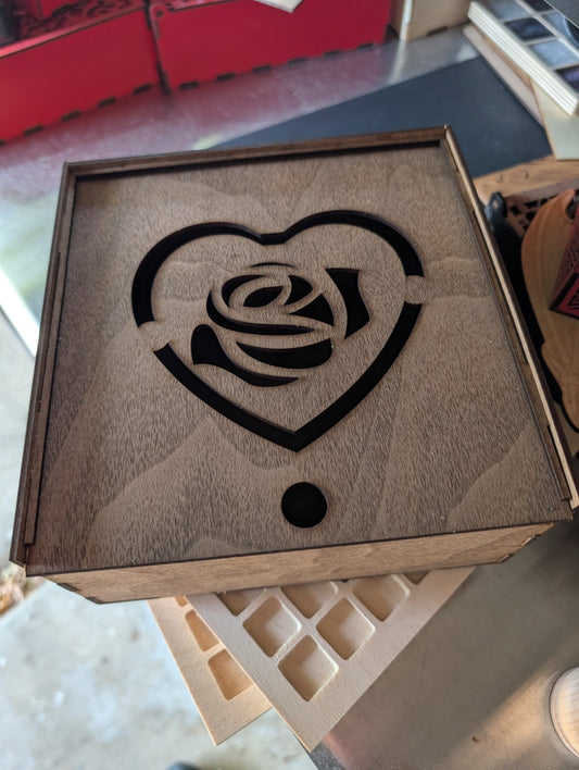 Prototype — Rose Sliding-Lid Keepsake Box