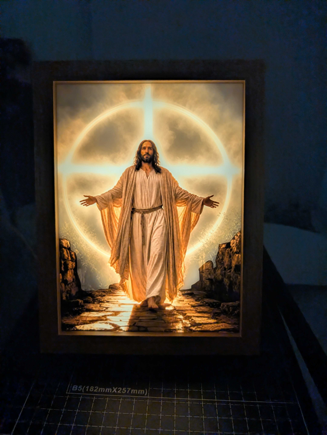 Jesus Illuminated Light Box