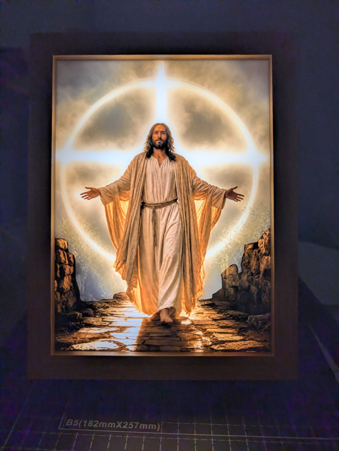 Jesus Illuminated Light Box